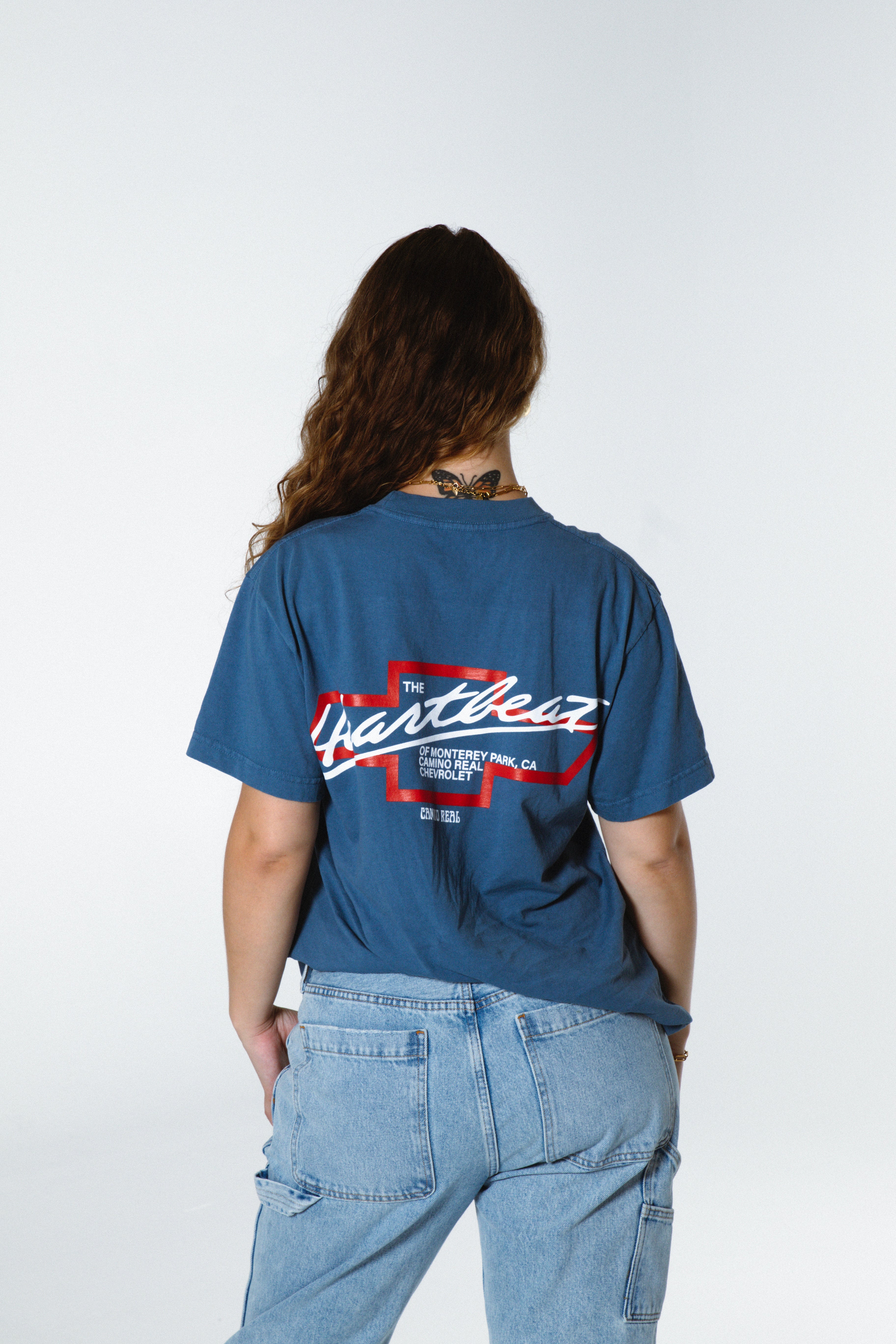 HEARTBEAT OF MONTEREY PARK CHEVY TEE (Vintage Blue)