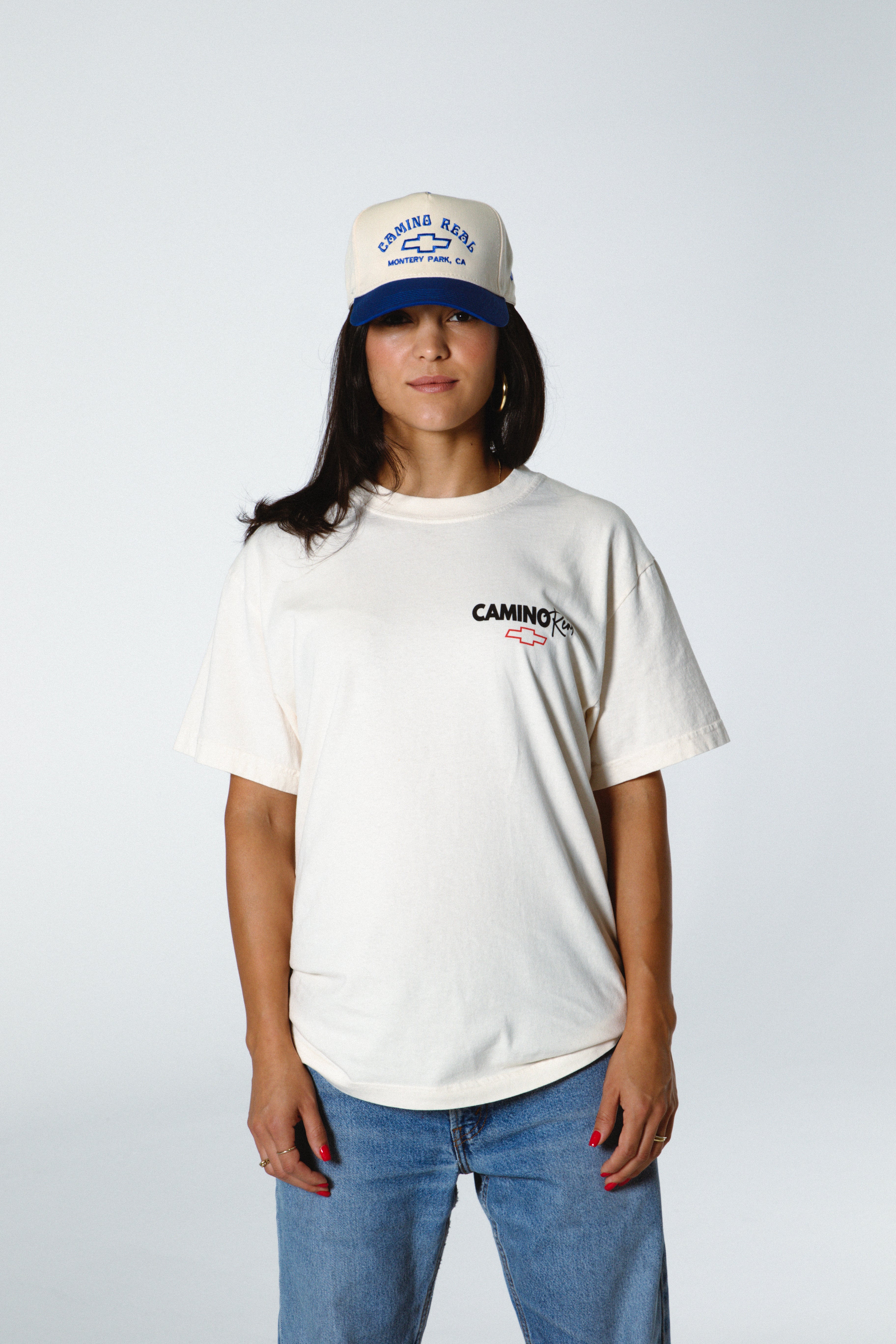 CAMINO REAL CHEVY TWO-TONEDS SNAPBACK HAT (Royal/Natural)