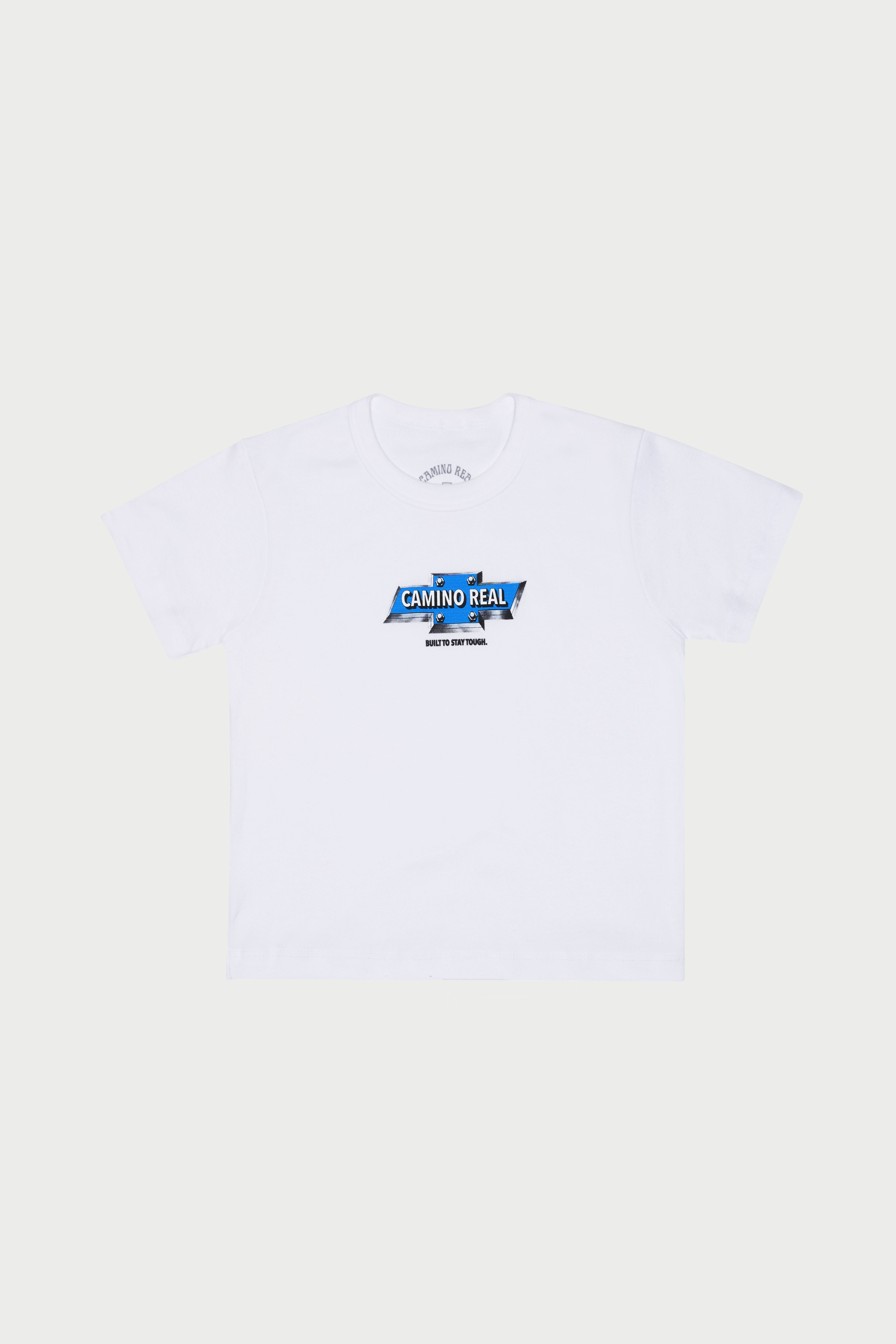 Built to Stay Tough Baby Tee (White)