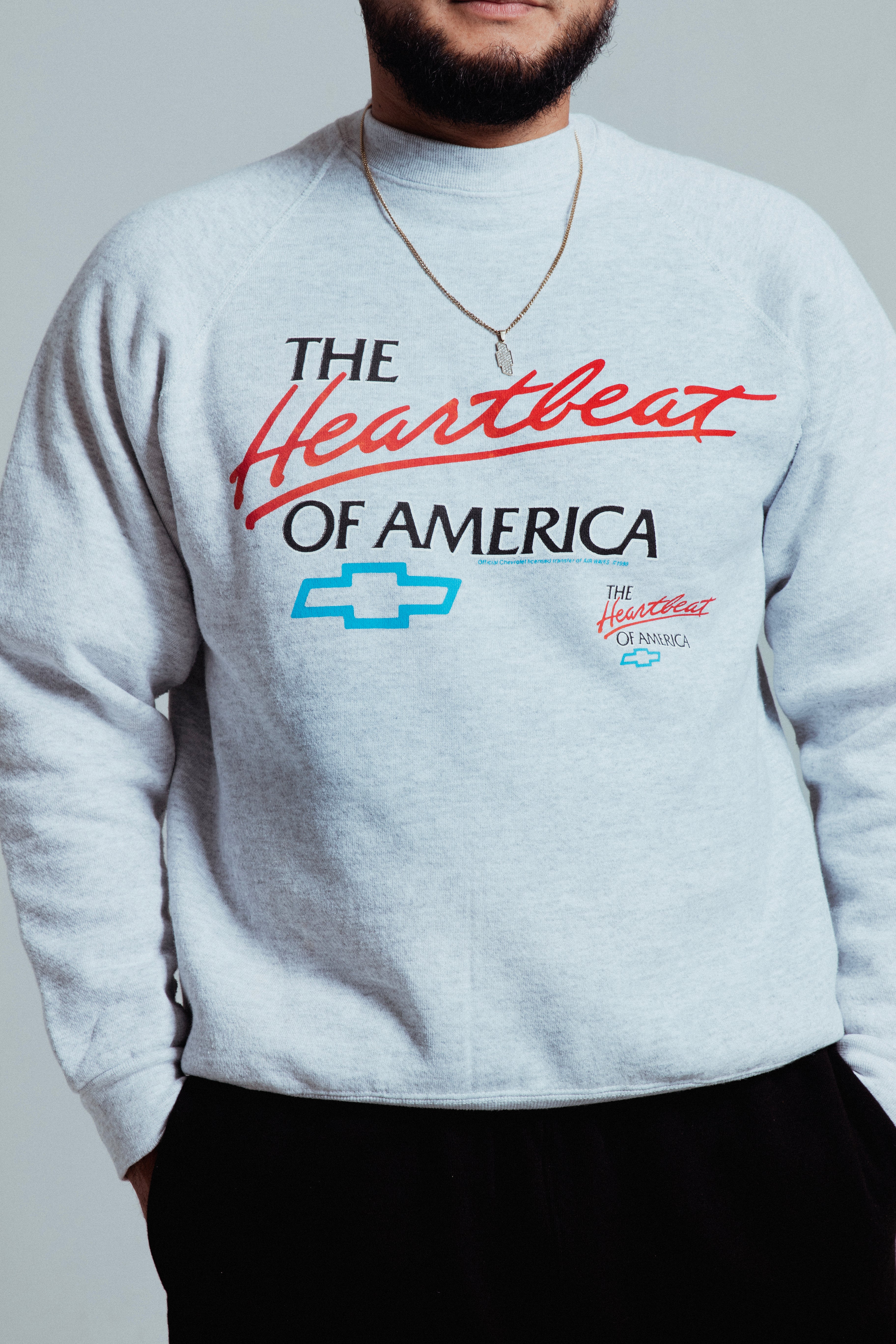 HEARTBEAT OF AMERICA CREWNECK