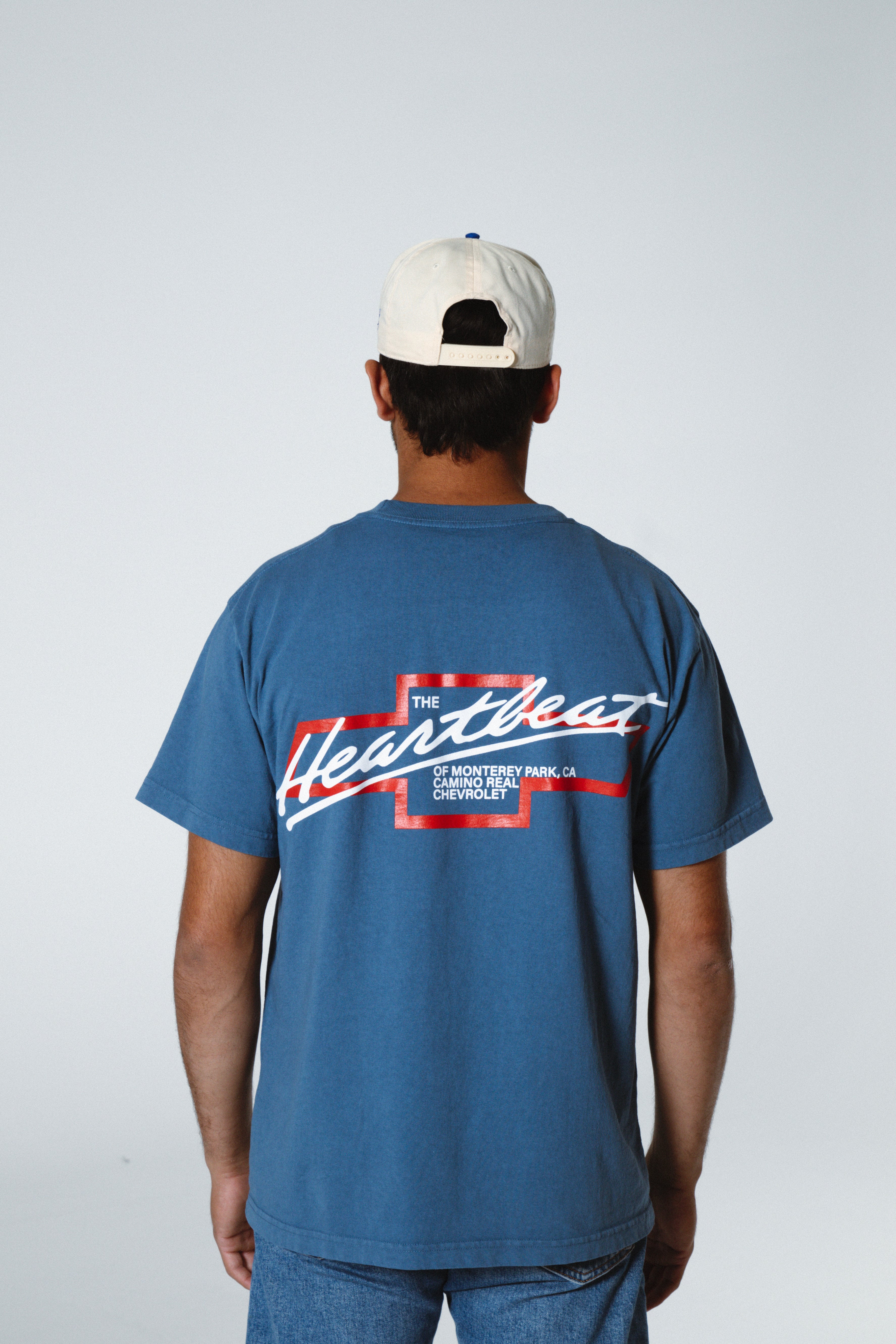 HEARTBEAT OF MONTEREY PARK CHEVY TEE (Vintage Blue)