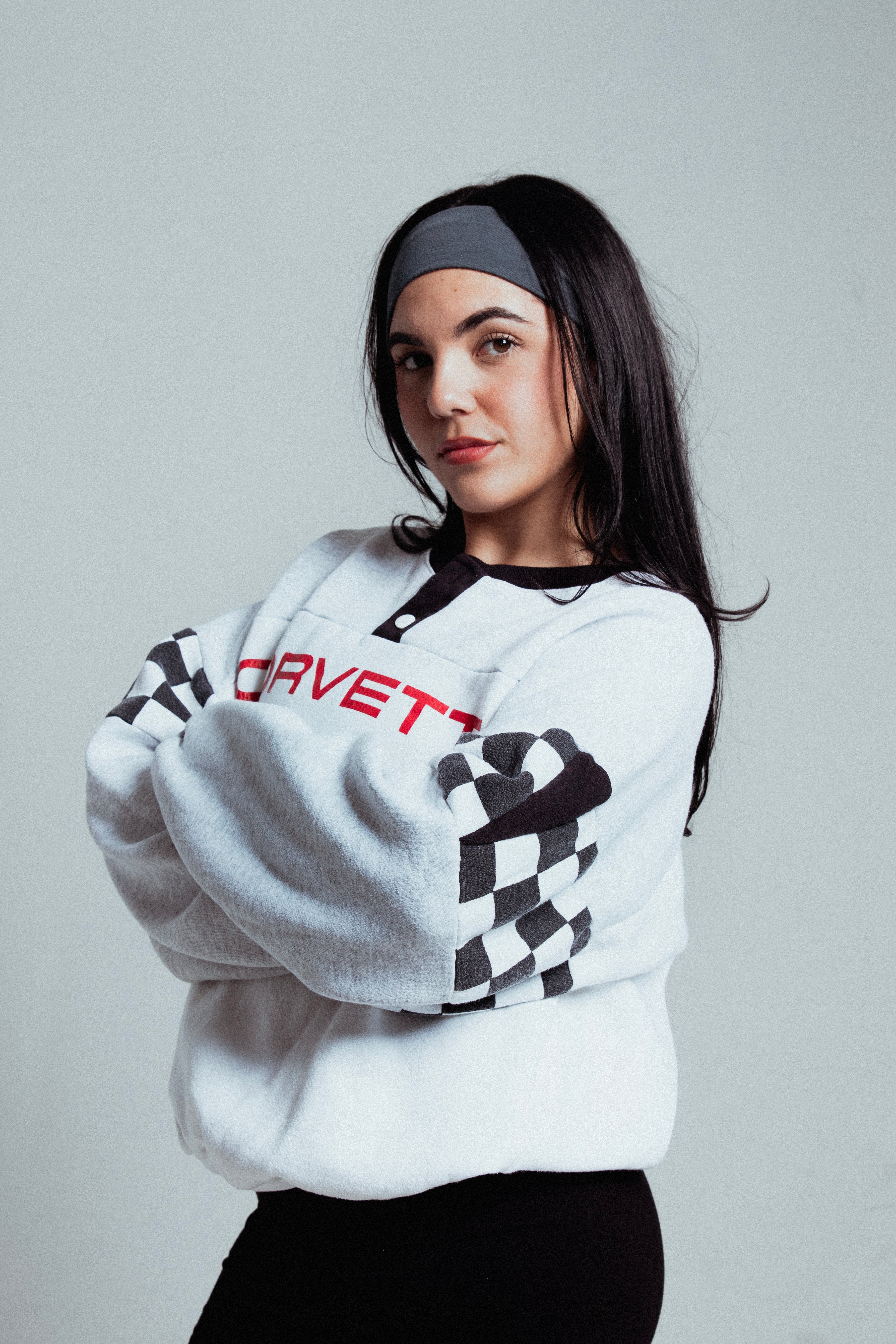 CORVETTE BUTTON-UP CREWNECK